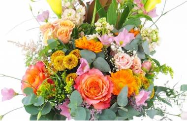 Image principale : Bouquet en hauteur coloré "Varsovie"| L'Agitateur Floral