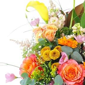 Zoom 1 image : Bouquet en hauteur coloré "Varsovie"| L'Agitateur Floral