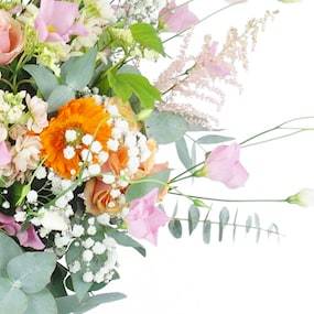 Zoom 2 : Bouquet champêtre rose & orange "Dublin"| L'Agitateur Floral