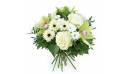 Image principale : Bouquet rond blanc & vert "Munich"| L'Agitateur Floral