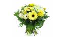 Image principale : Bouquet rond jaune & blanc "Prague"| L'Agitateur Floral