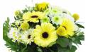 Zoom image principale : Bouquet rond jaune & blanc "Prague"| L'Agitateur Floral