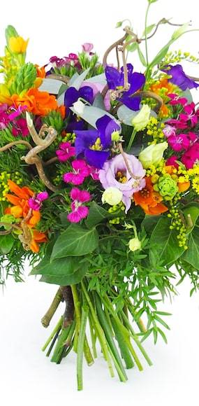 Zoom milieu : Bouquet champêtre pétillant "Naples"| L'Agitateur Floral