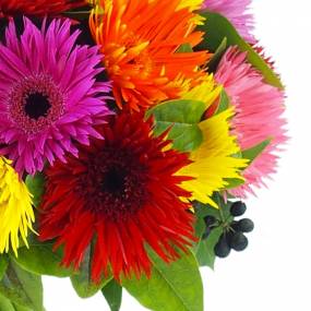 Zoom 2 : Bouquet rond multicolore " Stockholm"| L'Agitateur Floral