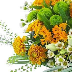 Zoom 1 : Bouquet de fleurs orangé "Turin"| L'Agitateur Floral