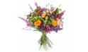 Image principale : Bouquet long orange & violet "Valence"| L'Agitateur Floral