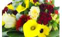 Zoom image principale : Bouquet rond jaune & rouge "Madrid"| L'Agitateur Floral