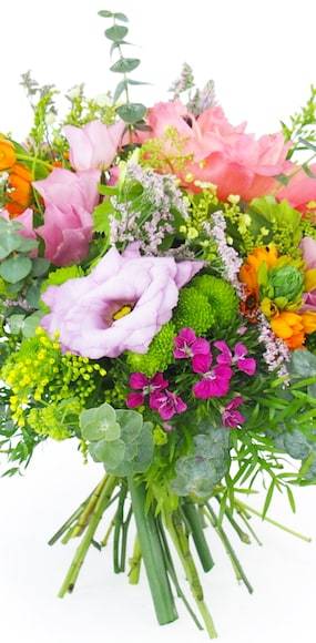 Zoom milieu : Bouquet coloré champêtre "Genève"| L'Agitateur Floral