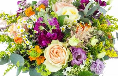 Zoom image principale : Bouquet champêtre coloré "Lisbonne"| L'Agitateur Floral