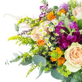 Zoom 1 : Bouquet champêtre coloré "Lisbonne"| L'Agitateur Floral