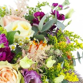 Zoom 2 : Bouquet champêtre coloré "Lisbonne"| L'Agitateur Floral