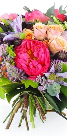 Zoom milieu : Grand bouquet camaïeu rose "Bologne"| L'Agitateur Floral