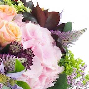 Zoom 2 : Grand bouquet camaïeu rose "Bologne"| L'Agitateur Floral