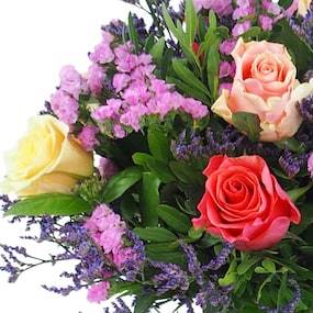 Zoom 1 : Bouquet champêtre rose & mauve "Varna"| L'Agitateur Floral