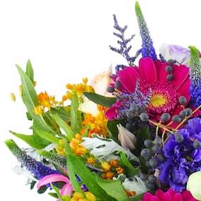 Zoom 1 : Bouquet champêtre coloré "Tarragone"| L'Agitateur Floral