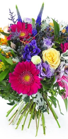 Zoom milieu : Bouquet champêtre coloré "Tarragone"| L'Agitateur Floral