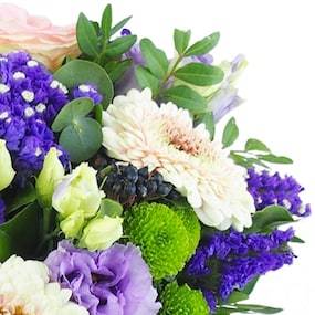 Zoom 2 : Bouquet de fleurs rose & violet "Nantes"| L'Agitateur Floral