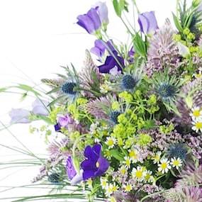 Zoom 1 : Bouquet champêtre mauve & bleu "Vigo"| L'Agitateur Floral