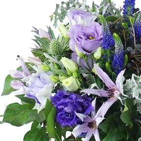Zoom 1 : Bouquet champêtre violet & bleu "Agde"| L'Agitateur Floral