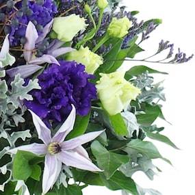 Zoom 2 : Bouquet champêtre violet & bleu "Agde"| L'Agitateur Floral
