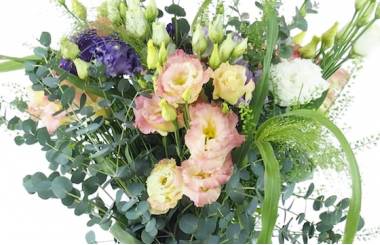 Zoom image principale : Bouquet long champêtre & pastel "Strasbourg"| L'Agitateur Floral