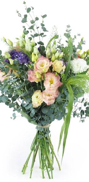 Zoom milieu : Bouquet long champêtre & pastel "Strasbourg"| L'Agitateur Floral