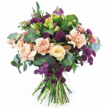 Image principale : Bouquet rose & violet "Saint-Emilion"| L'Agitateur Floral