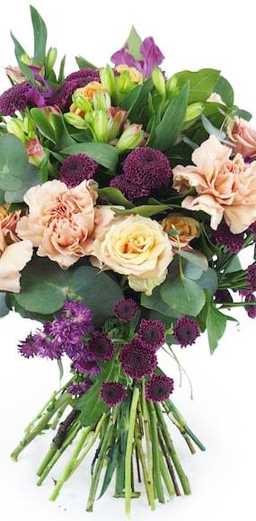 Zoom milieu : Bouquet rose & violet "Saint-Emilion"| L'Agitateur Floral