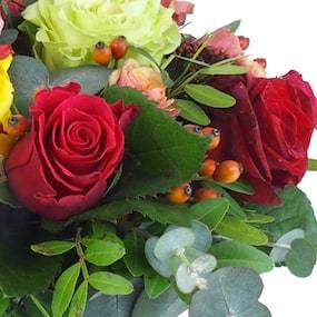 Zoom 2 image Composition roses colorées "El Paso"| L'Agitateur Floral