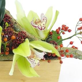 Zoom 2 : Composition de fleur verte "Détroit"| L'Agitateur Floral