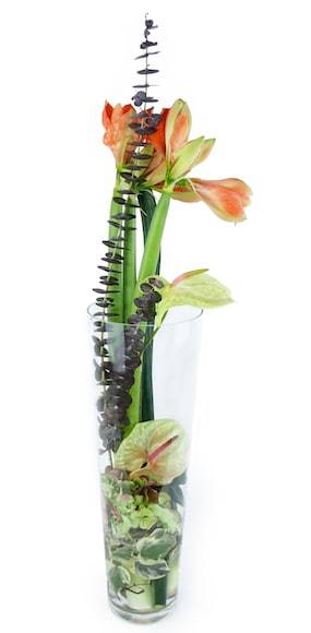 Zoom milieu :  image Assemblage de fleurs en hauteur "Atlanta"| L'Agitateur Floral