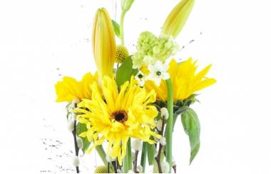 Zoom image Composition roses colorées "Madison"| L'Agitateur Floral