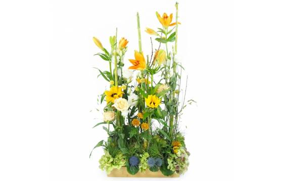 Image Composition florale orange "Amarillo"| L'Agitateur Floral