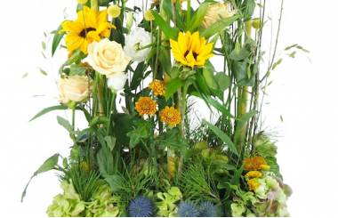 Zoom image Composition florale orange "Amarillo"| L'Agitateur Floral