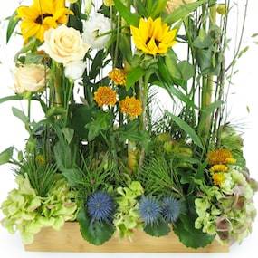 Zoom 3 image Composition florale orange "Amarillo"| L'Agitateur Floral