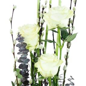 Zoom 1 image Composition blanche & verte "Philadelphie"| L'Agitateur Floral