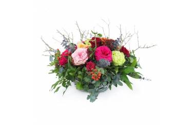 Image Composition florale de rose colorée "Guadalajara"| L'Agitateur Floral