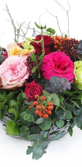 Zoom 3 image Composition florale de rose colorée "Guadalajara"| L'Agitateur Floral