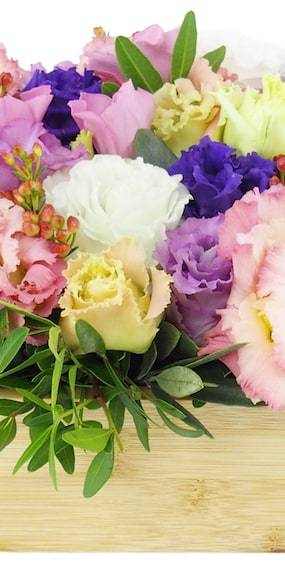 Zoom 3 image Composition de fleur carrée pastel "Quito"| L'Agitateur Floral