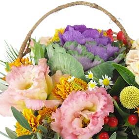 Zoom 1 image Composition florale carrée colorée "Miami"| L'Agitateur Floral