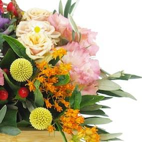 Zoom 4 image Composition florale carrée colorée "Miami"| L'Agitateur Floral