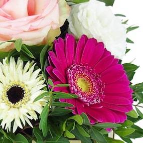 Zoom 4 image Composition florale rose & blanche "Puebla"| L'Agitateur Floral