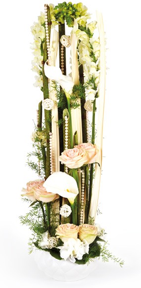 mozaïque : image de la composition florale