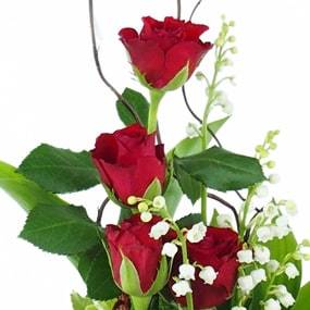 L'Agitateur Floral | Zoom sur les roses de la Composition de Muguet & rose "Amour Bonheur"