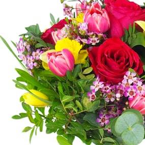 L'Agitateur Floral | Zoom droit du bouquet champêtre "Mamie Jolie"