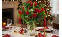 Mise en situation du bouquet de saison rouge "Rudolph"| L'Agitateur Floral