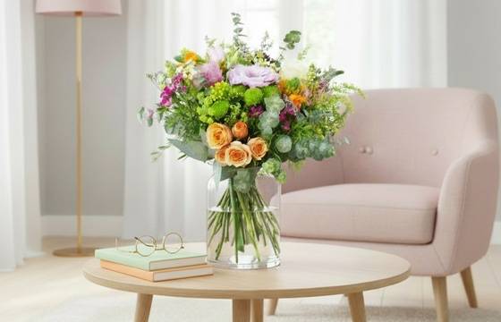 Mise en situation du Bouquet champêtre & coloré "Messine" | L'Agitateur Floral