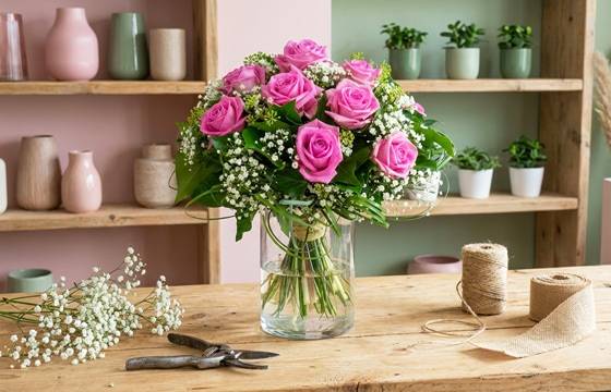 Pluie de Roses sur le comptoir du fleuriste | L'Agitateur Floral