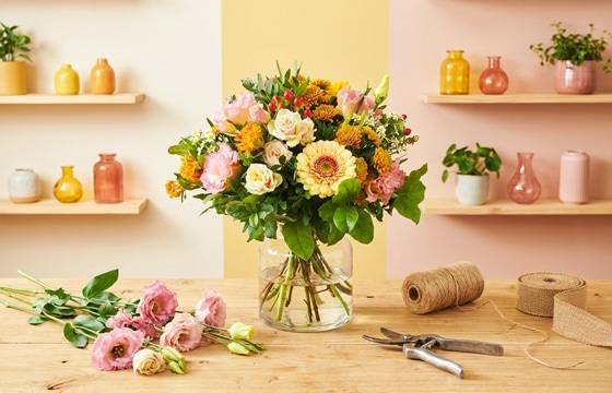 Bouquet Hambourg sur le comptoir du fleuriste | L'Agitateur Floral