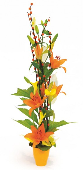 mosaïque : vue sur la composition Abricot